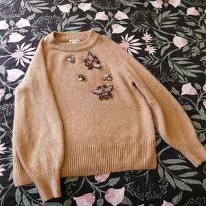 H&M Sweater with beautiful bugs